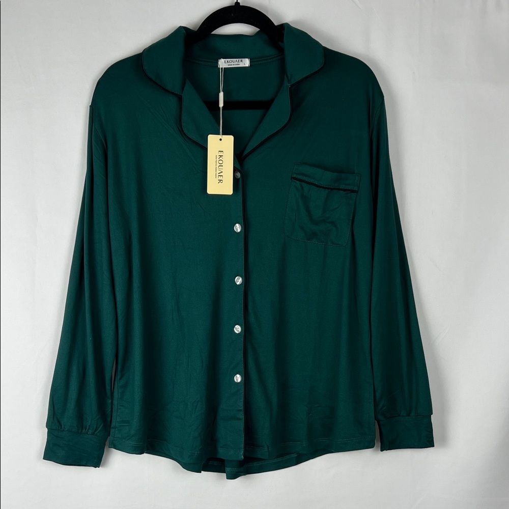 Women's Green Pajama Jogger‎ Set